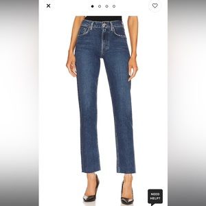 Kye Mid Rise Straight Crop in Mirage agolde jeans
